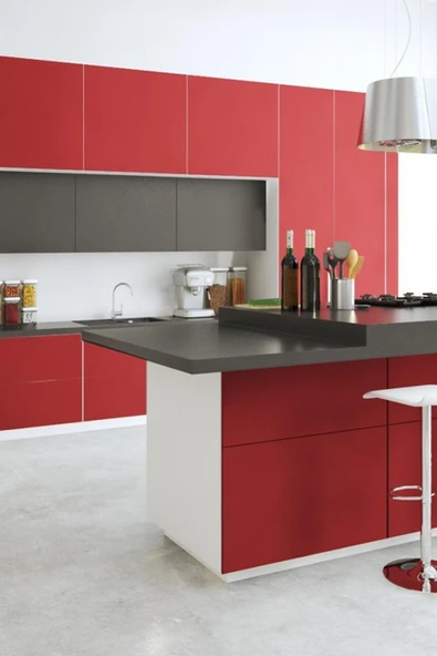 Mat Kırmızı Kendinden Yapışkanlı Kaplama Folyosu 122 CM X 4 MT - Resim 10