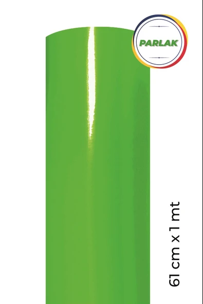 Parlak Yeşil Kendinden Yapışkanlı Kaplama Folyosu 61 CM X 1 MT