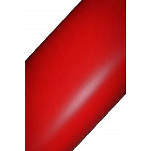 Mat Kırmızı Kendinden Yapışkanlı Kaplama Folyosu 61 CM X 4 MT