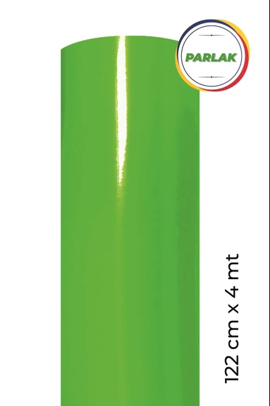 Parlak Yeşil Kendinden Yapışkanlı Kaplama Folyosu 122 CM X 4 MT