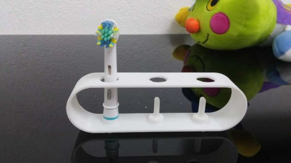 Oral B Braun Diş Fırça Ucu Tutucu Aparat Stand Beyaz
