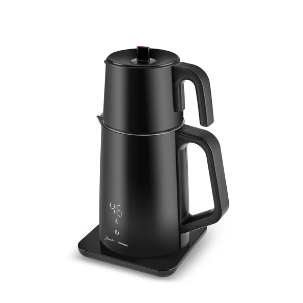 Jumbo x Homend Royaltea Cooltouch 1792H Dokunmatik El Yakmaz Gövdeli Paslanmaz Wifi ile Kontrol Konuşan Çelik Çay Makinesi Siyah - 7