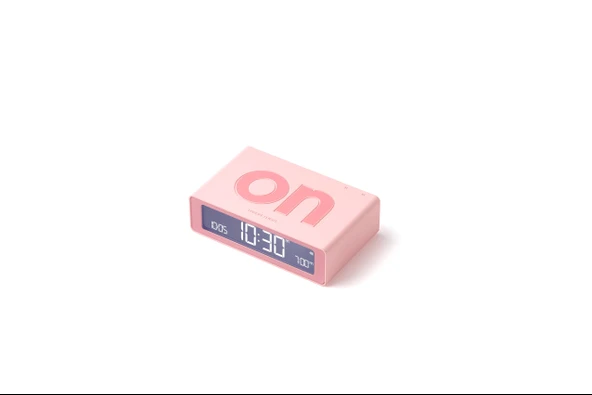 Lexon Flip Mini Şarj Edilebilir Alarm Saat Pembe - 2