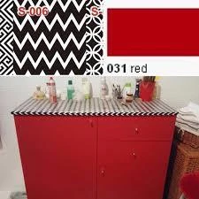 Parlak Kırmızı Kendinden Yapışkanlı Kaplama Folyosu 61 CM X 1 MT - Resim 3