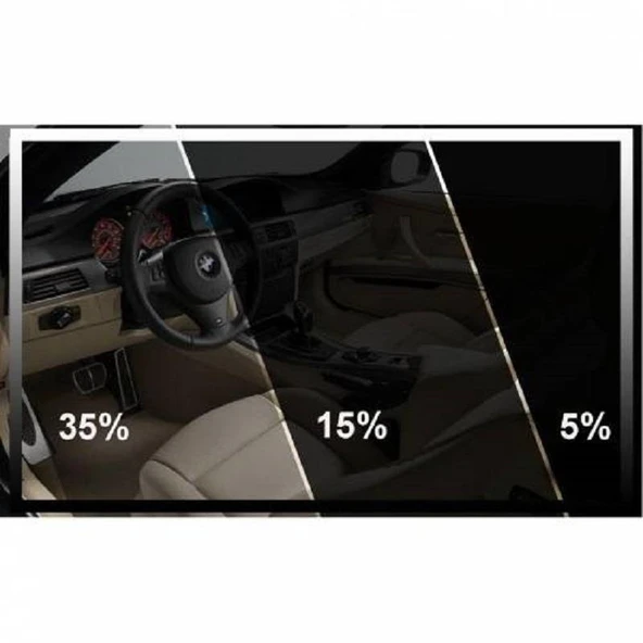 Cam Filmi Siyah Amerikan Çizilmez Koyu ton 50 cm x 3 metre - 4