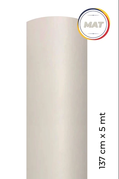 Mat Beyaz Kendinden Yapışkanlı Kaplama Folyosu 137 CM X 5 MT