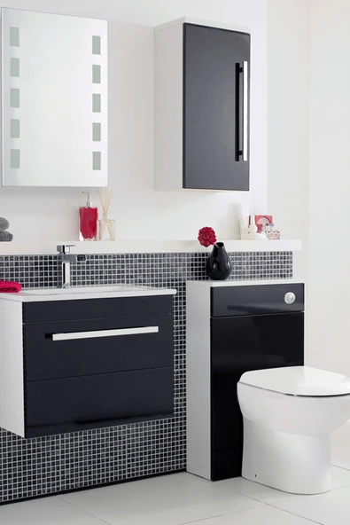 Parlak Siyah Kendinden Yapışkanlı Kaplama Folyosu 122 CM X 1 MT - Resim 3