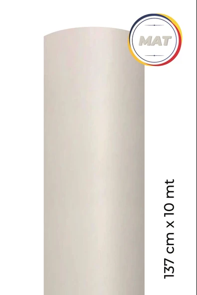 Mat Beyaz Kendinden Yapışkanlı Kaplama Folyosu 137 CM X 10 MT