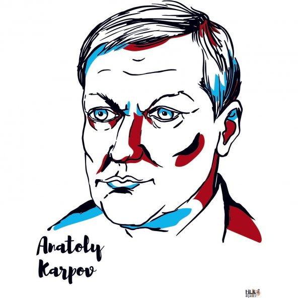 Kitap Şeyleri Anatoly Karpov Posteri 30x40 - 1