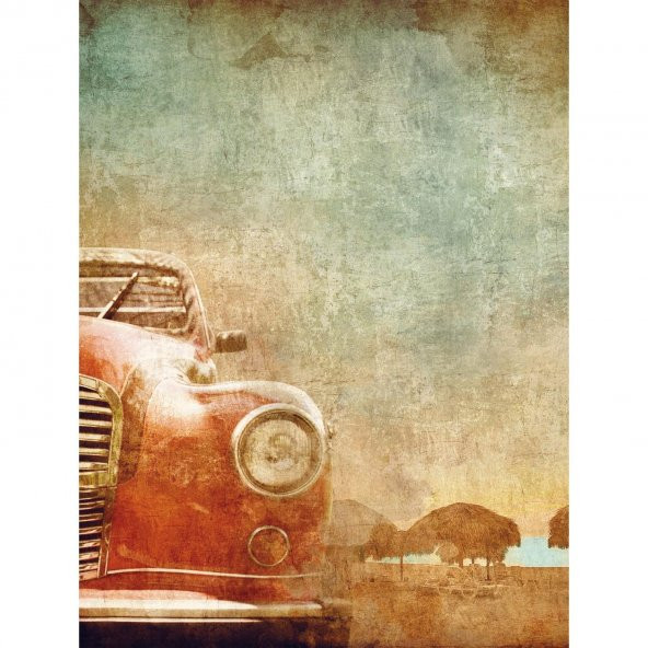 Kitap Şeyleri Klasik Araba Posteri 30x40 - 1
