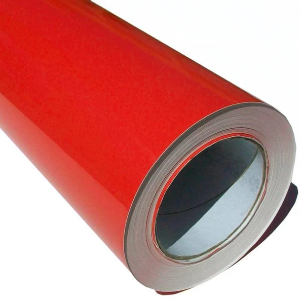 Parlak Kırmızı Kendinden Yapışkanlı Kaplama Folyosu 61 CM X 1 MT ürün görseli 1
