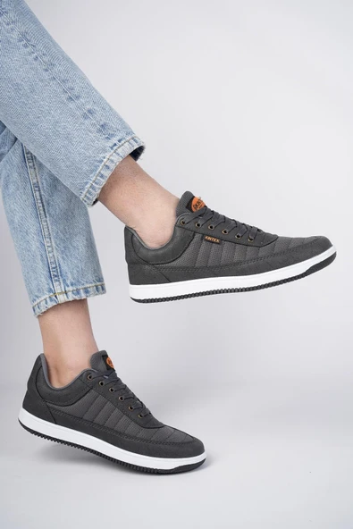 Muggo Aldo Garantili Erkek Ortopedik Günlük Yürüyüş Rahat Sneaker Spor Ayakkabı  FÜME 40