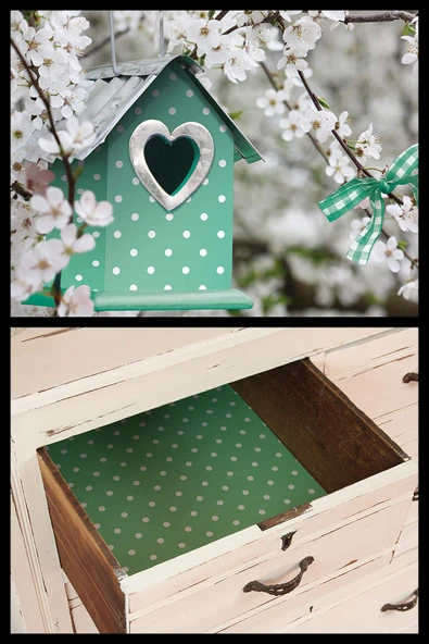Desenli Kendinden Kendinden Yapışkanlı Kaplama Folyosu 45 CM X 2 MT 617599 - 2