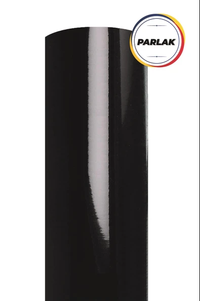 Parlak Siyah Kendinden Yapışkanlı Kaplama Folyosu 122 CM X 3 MT ürün görseli