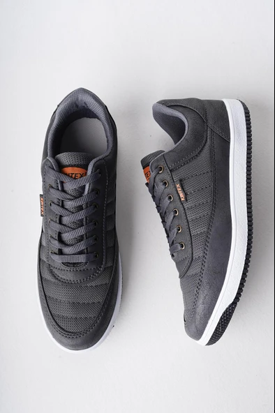 Muggo Aldo Garantili Erkek Ortopedik Günlük Yürüyüş Rahat Sneaker Spor Ayakkabı  FÜME 40 - 2