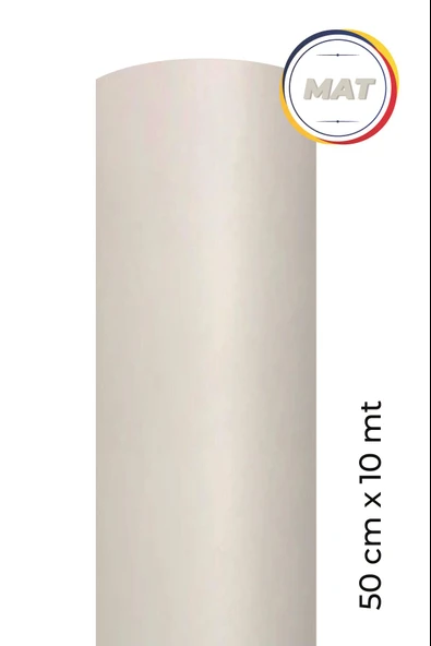 Mat Beyaz Kendinden Yapışkanlı Kaplama Folyosu 50 CM X 10 MT ürün görseli