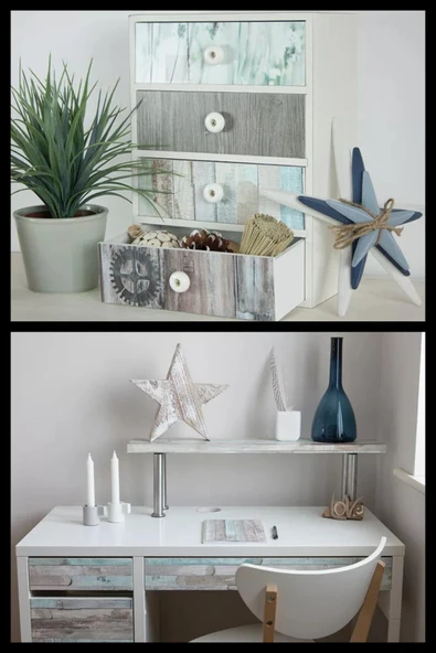 Desenli Kendinden Kendinden Yapışkanlı Kaplama Folyosu 45 CM X 2 MT DSN0014-2 - Resim 2