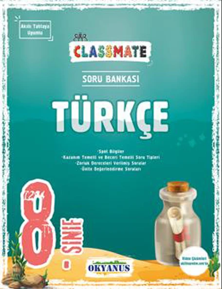 Okyanus 8.Sınıf Classmate Türkçe Soru Bankası