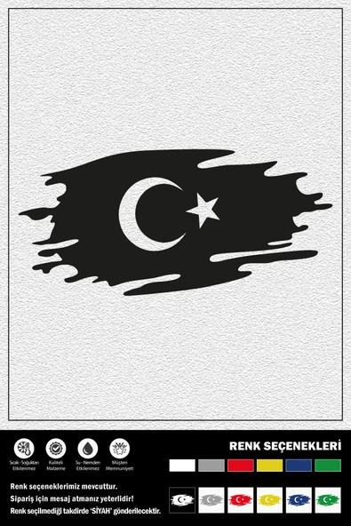 BAYRAK STICKER 35 x 16 cm