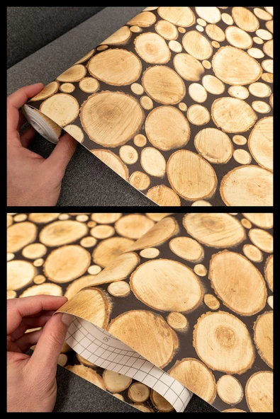 Desenli Kendinden Kendinden Yapışkanlı Kaplama Folyosu 45 CM X 2 MT DSN0002-2 - Resim 4