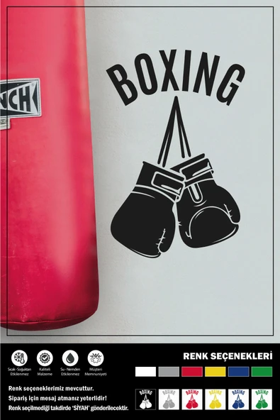 BOXING STICKER 20 x 13 cm ERU00085 - 2