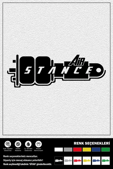 AIR STANCE STICKER 15 x 5 cm ERU00036