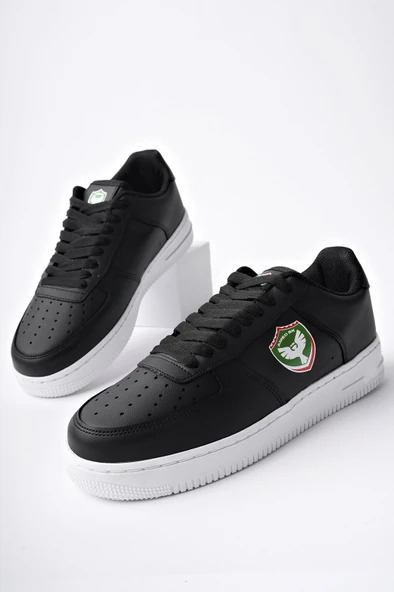 Amed Spor OMAN Erkek Ortopedik Günlük Bağcıklı Sneaker Spor Ayakkabı  SİYAH 41 - 7