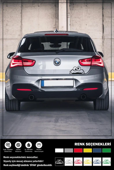 KURABİYE CANAVARI BAGAJ STICKER 30 x 15 cm - 2