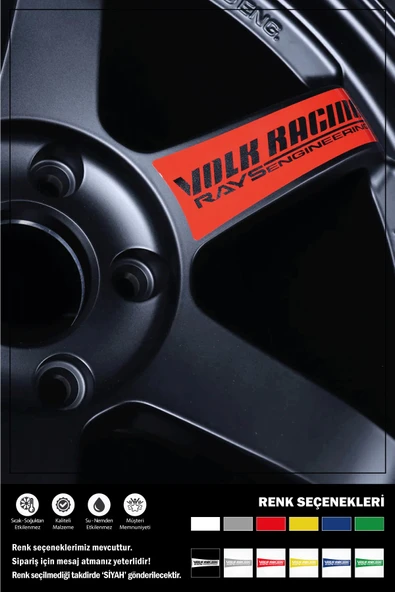 VOLK RACING RAYS ENGINEERING STICKER 23 x 8 cm - 2