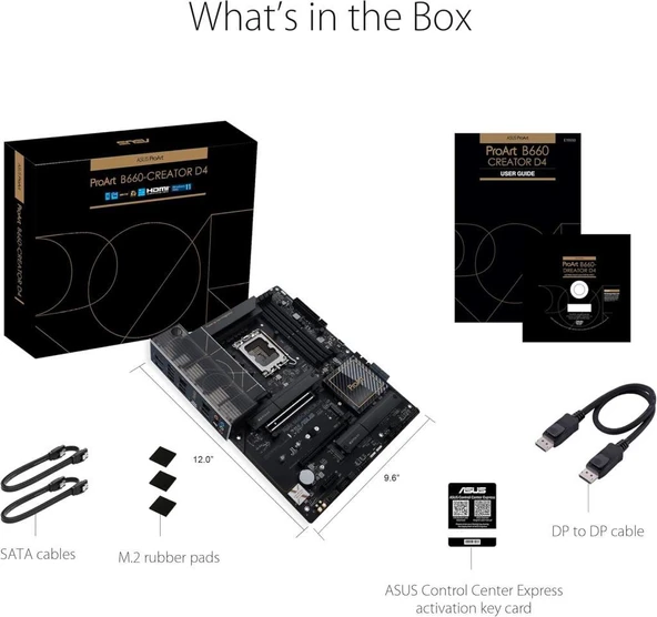 Asus PROART B660-CREATOR D4 Intel LGA1700 DDR4 ATX Anakart - Outlet