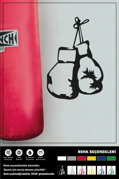 BOKS ELDİVENİ STICKER 20 x 13 cm ERU00082 - 2