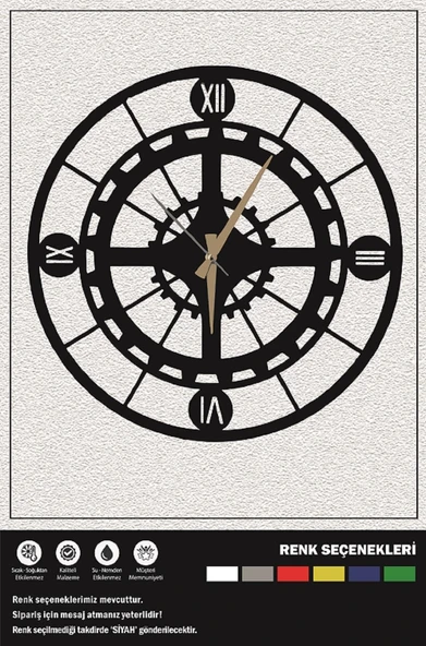 DEKORATİF DUVAR SAATİ 40 CM