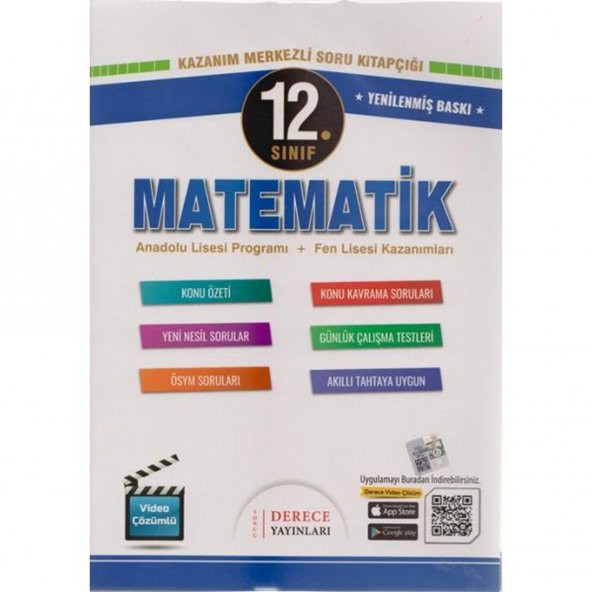 Derece 12.Sınıf Matematik Modüler Set
