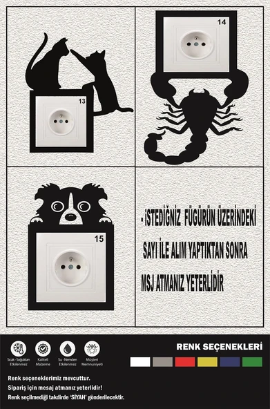 Dekoratif Priz Kenarı Süsü Ahşap Priz Çerçevesi - 4