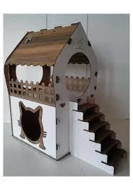 Teraslı Kedi Evi 5kg Ve Üzeri Kediler Için - 8