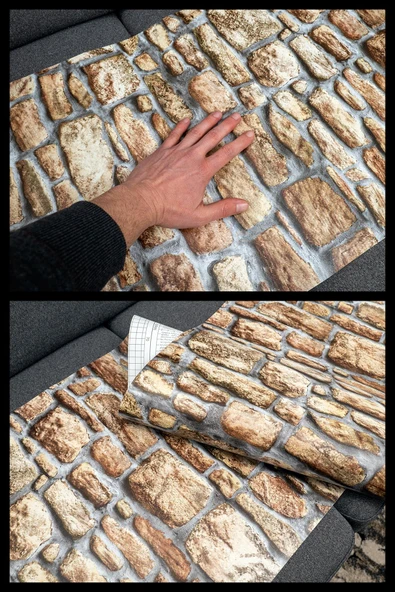 Desenli Kendinden Kendinden Yapışkanlı Kaplama Folyosu 90 CM X 1 Mt ECCE9011 - Resim 3