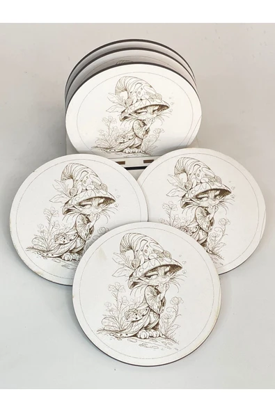 Bardak altlığı dekoratif  6 lı set