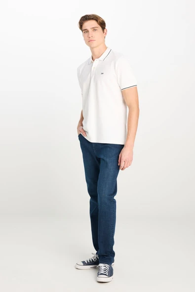 Erkek Regular Fit Polo T-shirt Bright White Bright White M - Resim 3