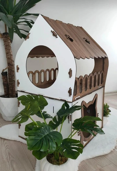 Teraslı Kedi Evi 5kg Ve Üzeri Kediler Için - 5