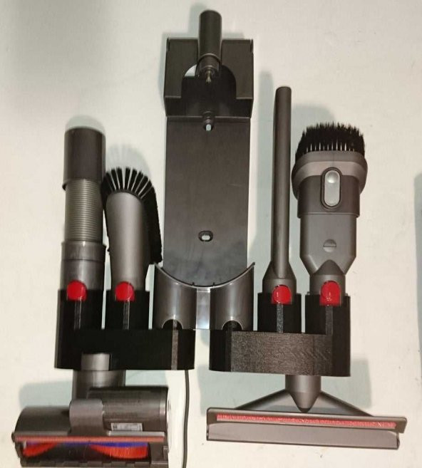 Dyson V8 Süpürge Aksesuarı Tutucu Aparat Duvara Asma Standı Askılık Siyah - 2