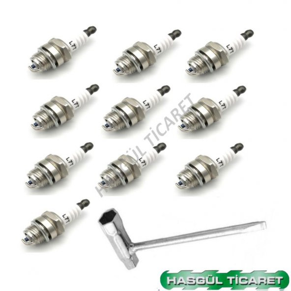Hsgl Motorlu Testere 10 lu Buji ve Buji Anahtar Set