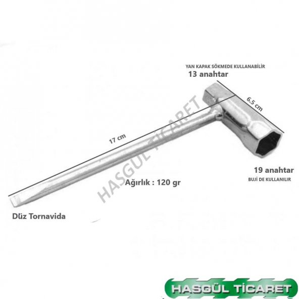 Hsgl Motorlu Testere 10 lu Buji ve Buji Anahtar Set - 4