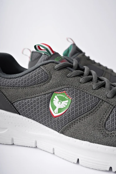 Amed Spor HURCAZH Erkek Ortopedik Günlük Bağcıklı Sneaker Spor Ayakkabı  FÜME 40 - 3
