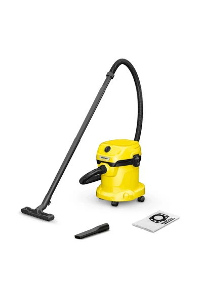 Karcher WD 2 Plus S V-15/4/18 Islak Kuru Elektrikli Süpürge,Üfleme Fonksiyonlu, 1000 W, 15 L
