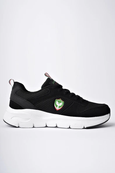 Amed Spor HURCAZH Erkek Ortopedik Günlük Bağcıklı Sneaker Spor Ayakkabı  SİYAH 43