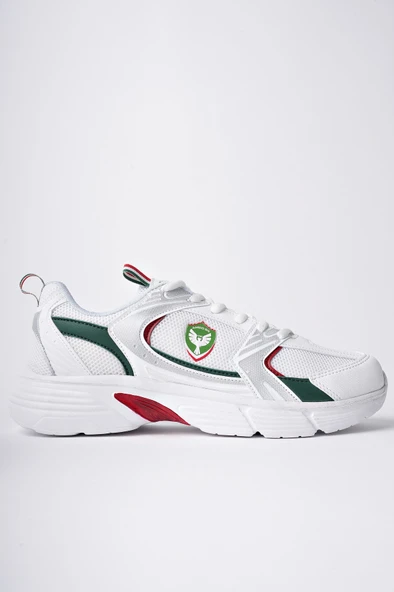 Amed Spor BRAİN Unisex Ortopedik Günlük Bağcıklı Sneaker Spor Ayakkabı  BEYAZ 40
