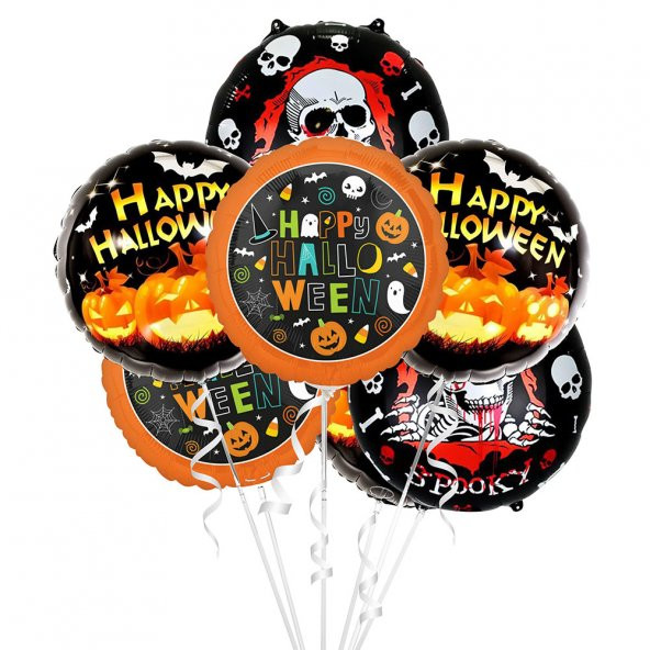 Happy Halloween Folyo Balon Set 3lü