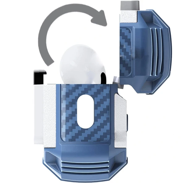 Airpods Pro 2 Airbag 35 Darbelere Karşı Dayanıklı Düğmeli Kılıf - Resim 4