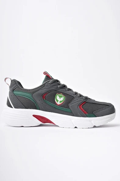 Amed Spor BRAİN Unisex Ortopedik Günlük Bağcıklı Sneaker Spor Ayakkabı  FÜME 40
