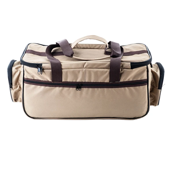 Çok Amaçlı Malzeme Çantası - Büyük - Kum - 35021 - Balıkçı Çantası - Seyahat Çantası - Resim 4